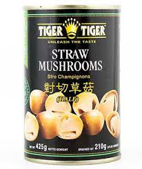 Tiger Tiger Straw Mushroom Halves (24x425g)